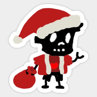 zombie santa Sticker